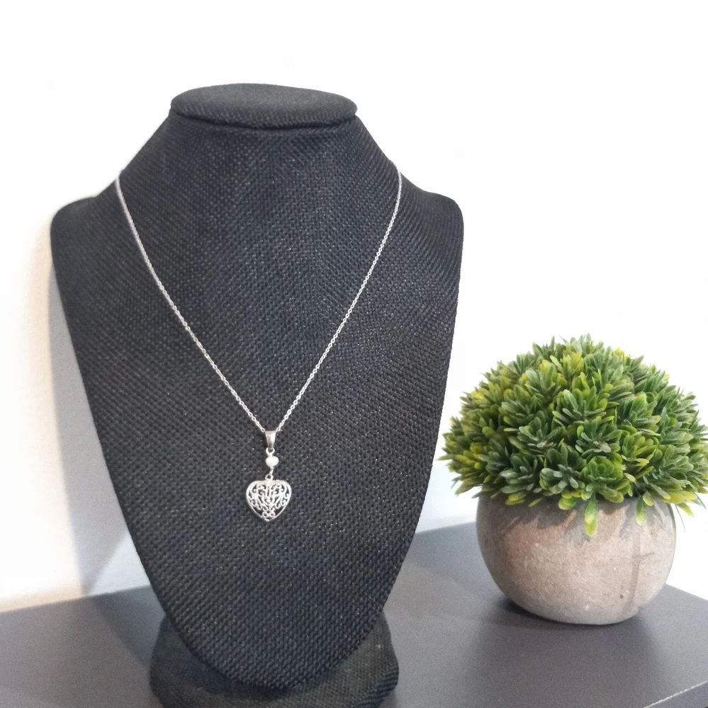 925 heart necklace - Picture 4 of 11